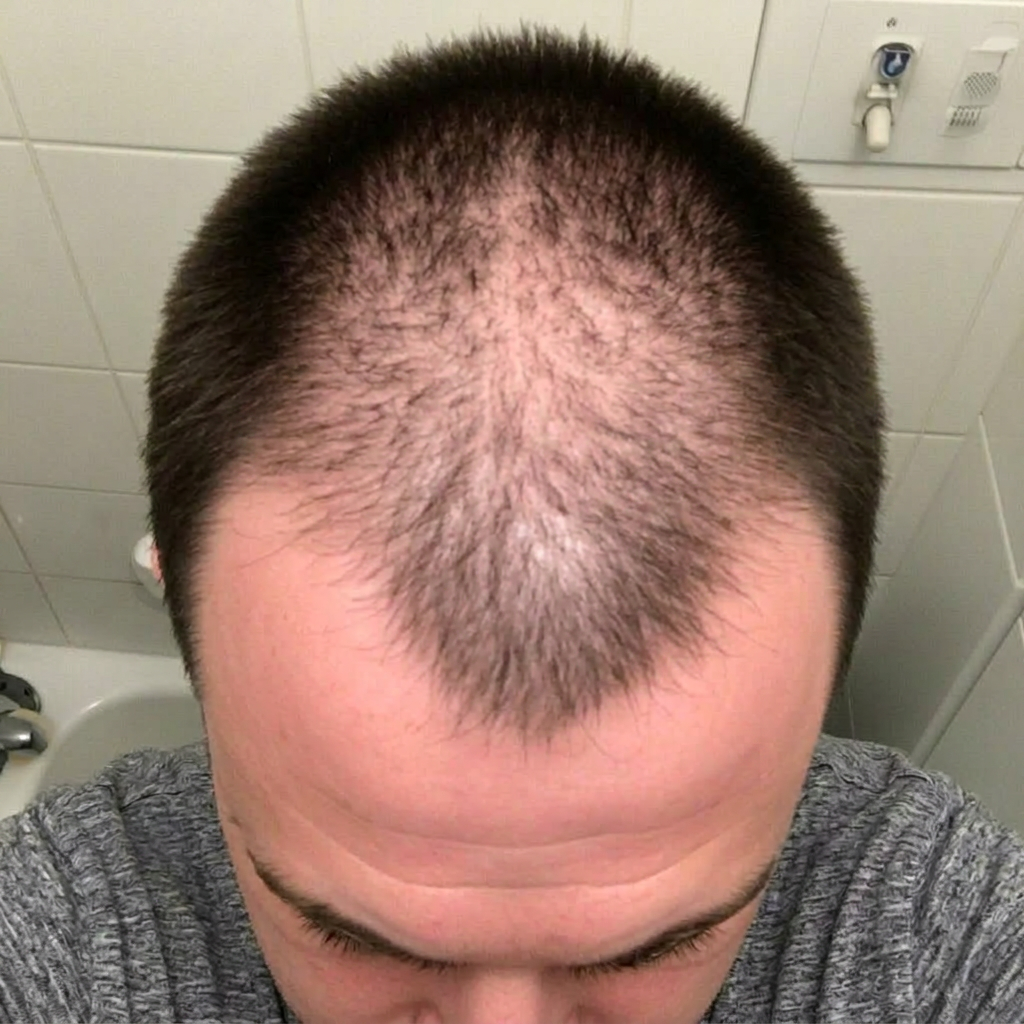 Month 4 scalp photo